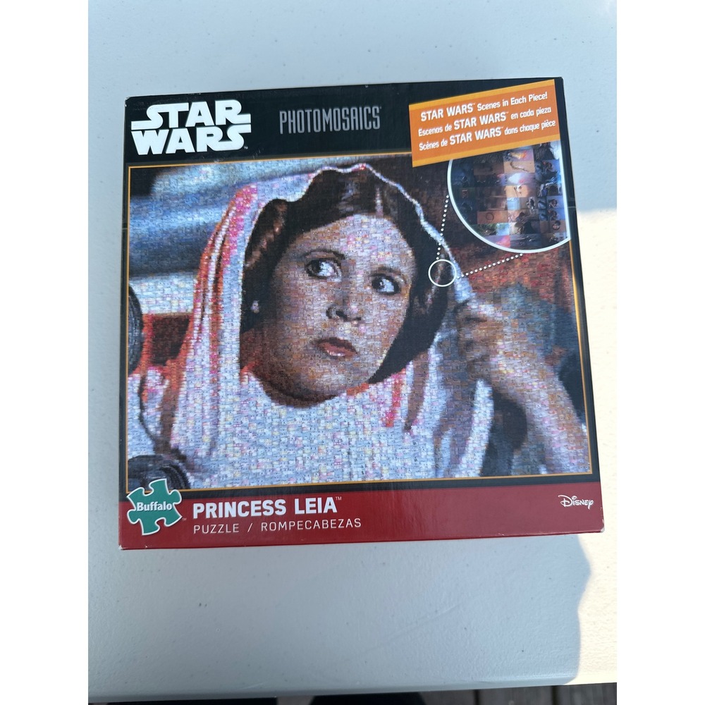 Star Wars Photomosaics Princess Leia 1000 Piece‎ Jigsaw Puzzle Buffalo Games